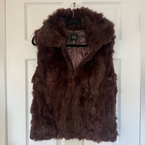 Saks Fifth Avenue Black Label Rabbit fur vest